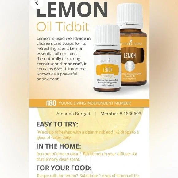 Thieves & Lemon Essential Oils - Picture 5 of 9